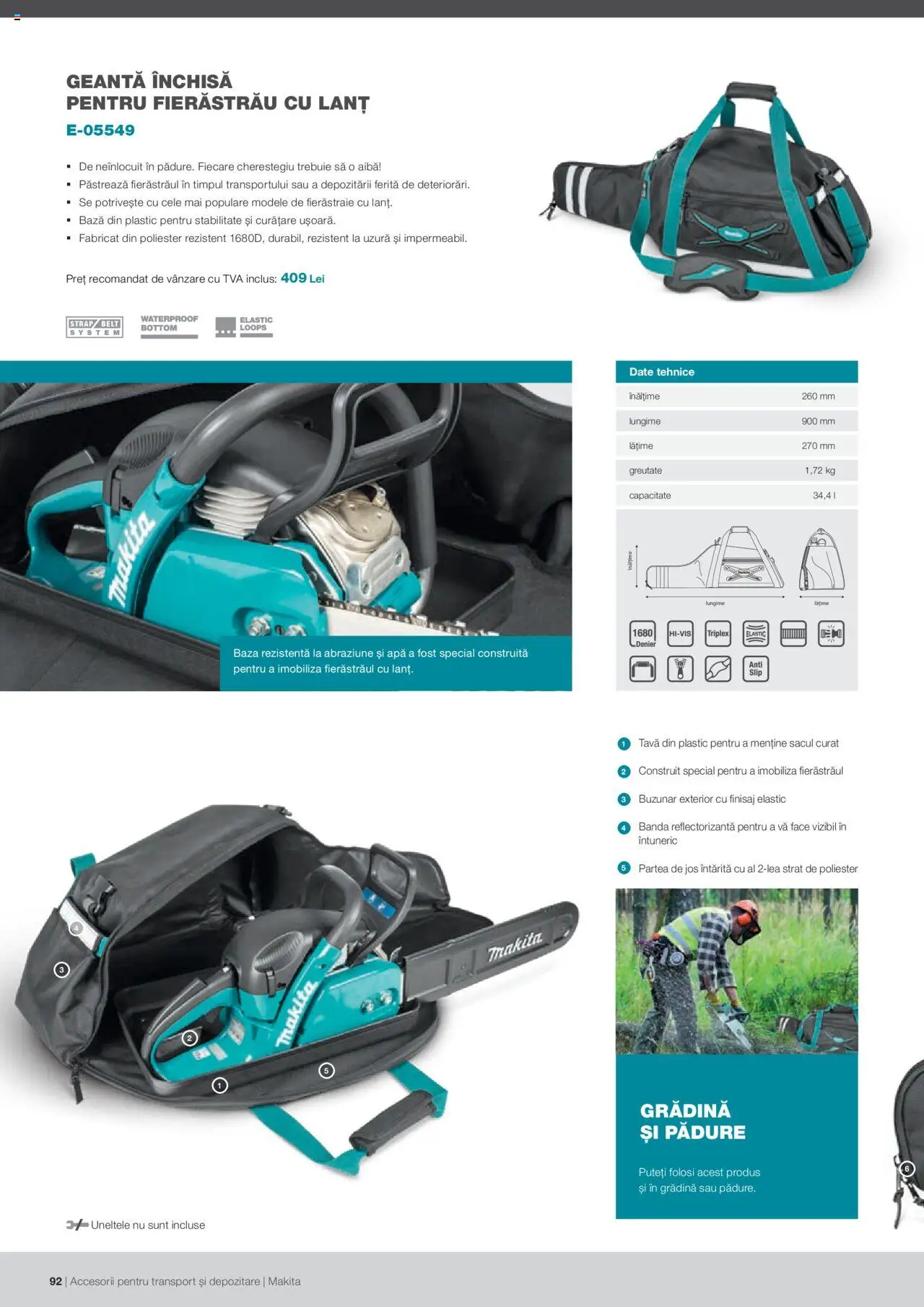 Makita catalog - Accesorii pentru transport si depozitare   - pagina 92- valabil de la 06.09.2021