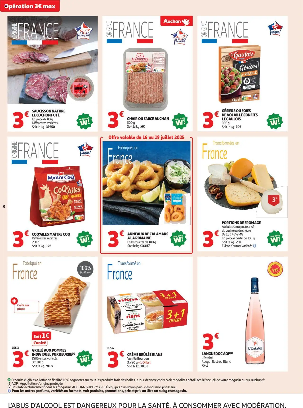Auchan - C'est parti pour une année moins chère dans votre super - pagina 8- geldig vanaf 16/07/2025