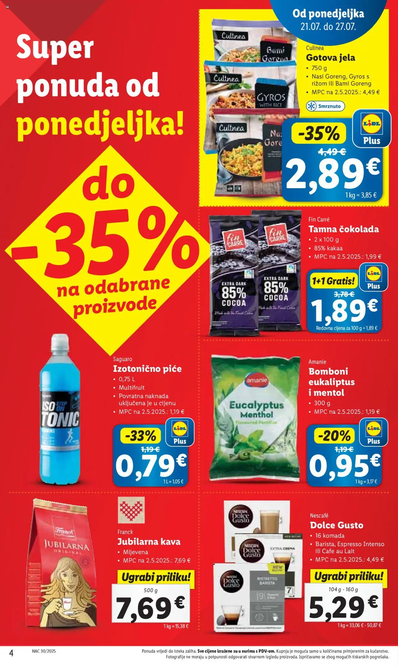 Katalog Lidl - stranica 4- važeći od 21.07.2025