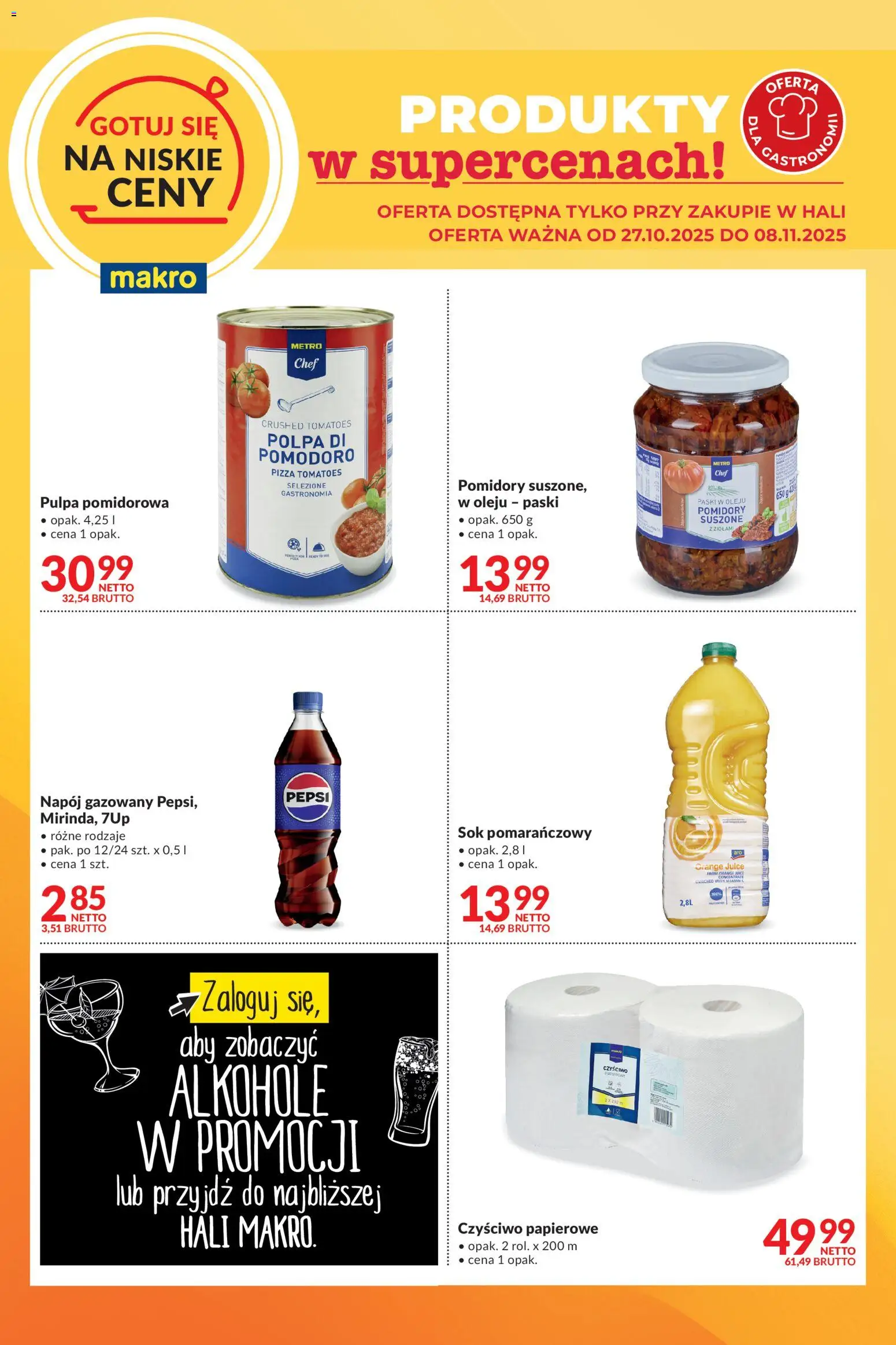 Makro Gazetka - Gotuj się na niskie ceny - strona 1- ważny od 27.10.2025