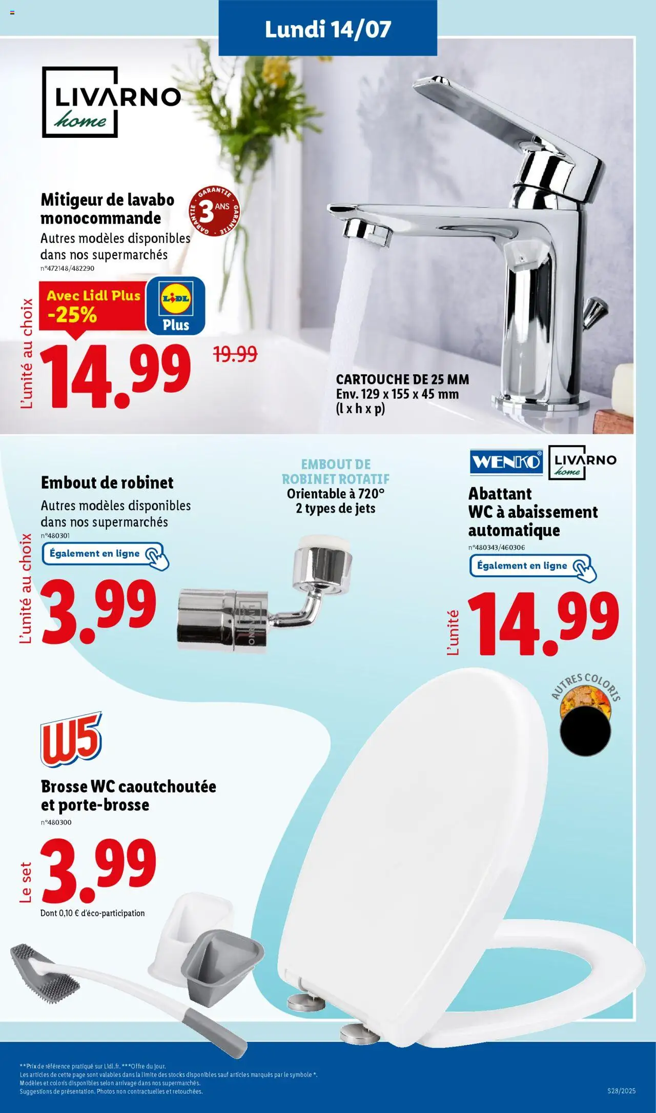 LIDL Les bonnes affaires de la semaine - page 7 - valable à partir du 14/07/2025