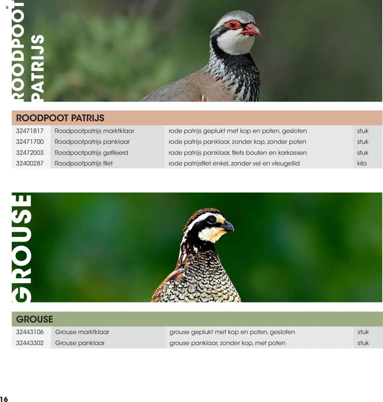Hanos - Wildbrochure 2025/2026 - page 16- valid from 05-10-2025