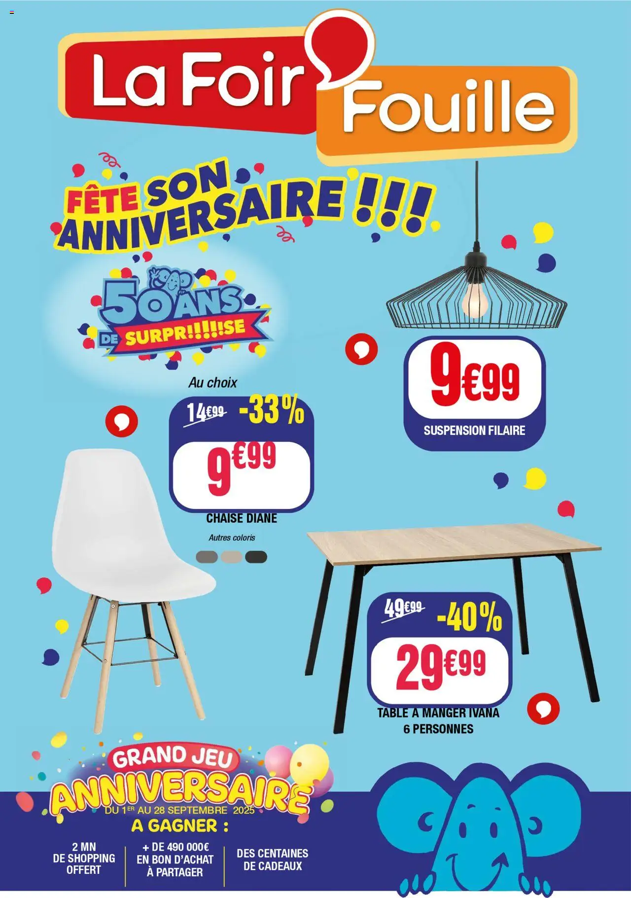 La Foir'Fouille catalogue Fête son anniversaire - page 1 - valable à partir du 01/09/2025