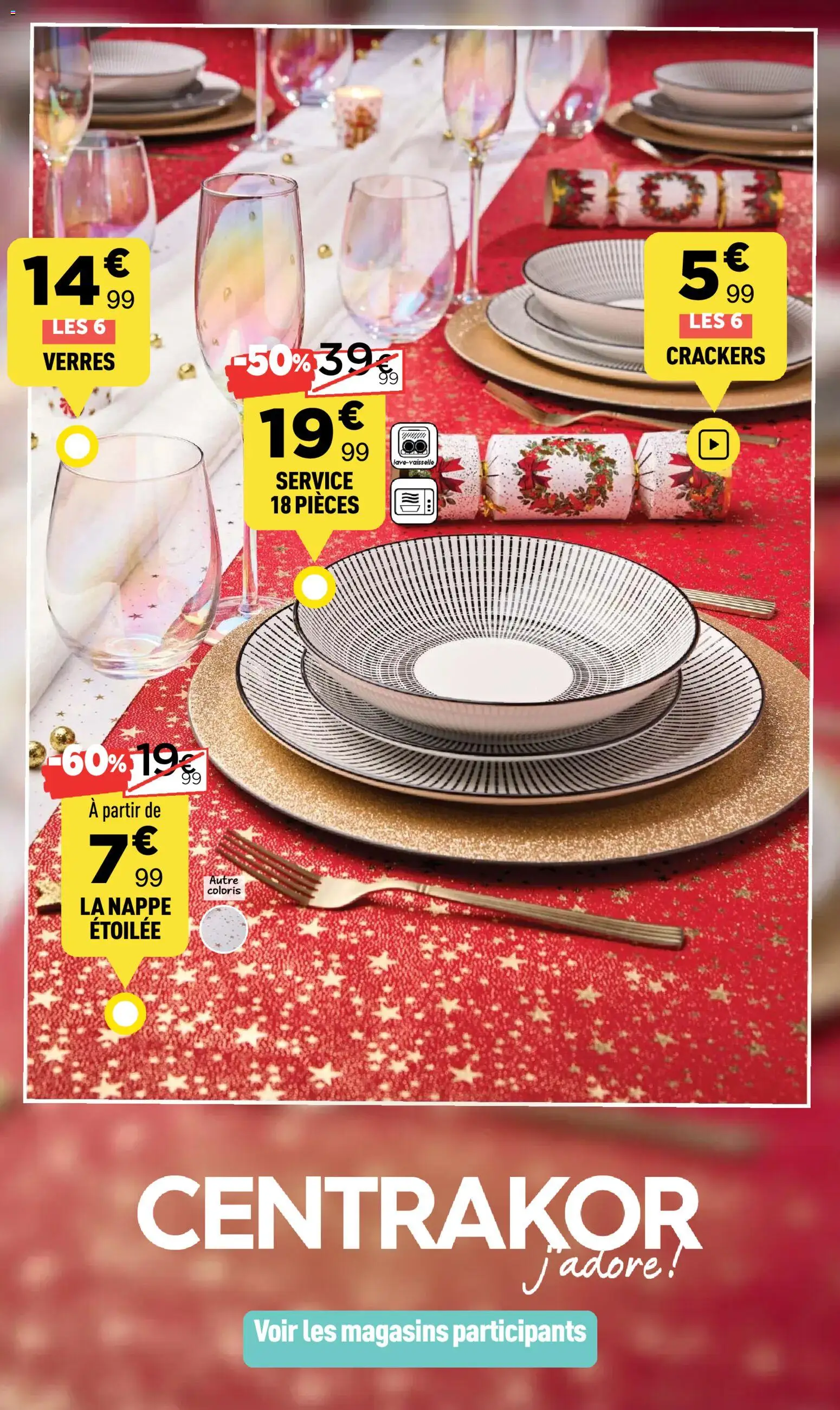 Centrakor Fêtes réussies - tout le nécessaire pour embellir vos fêtes de fin d'année - page 1 - valable à partir du 08/12/2025