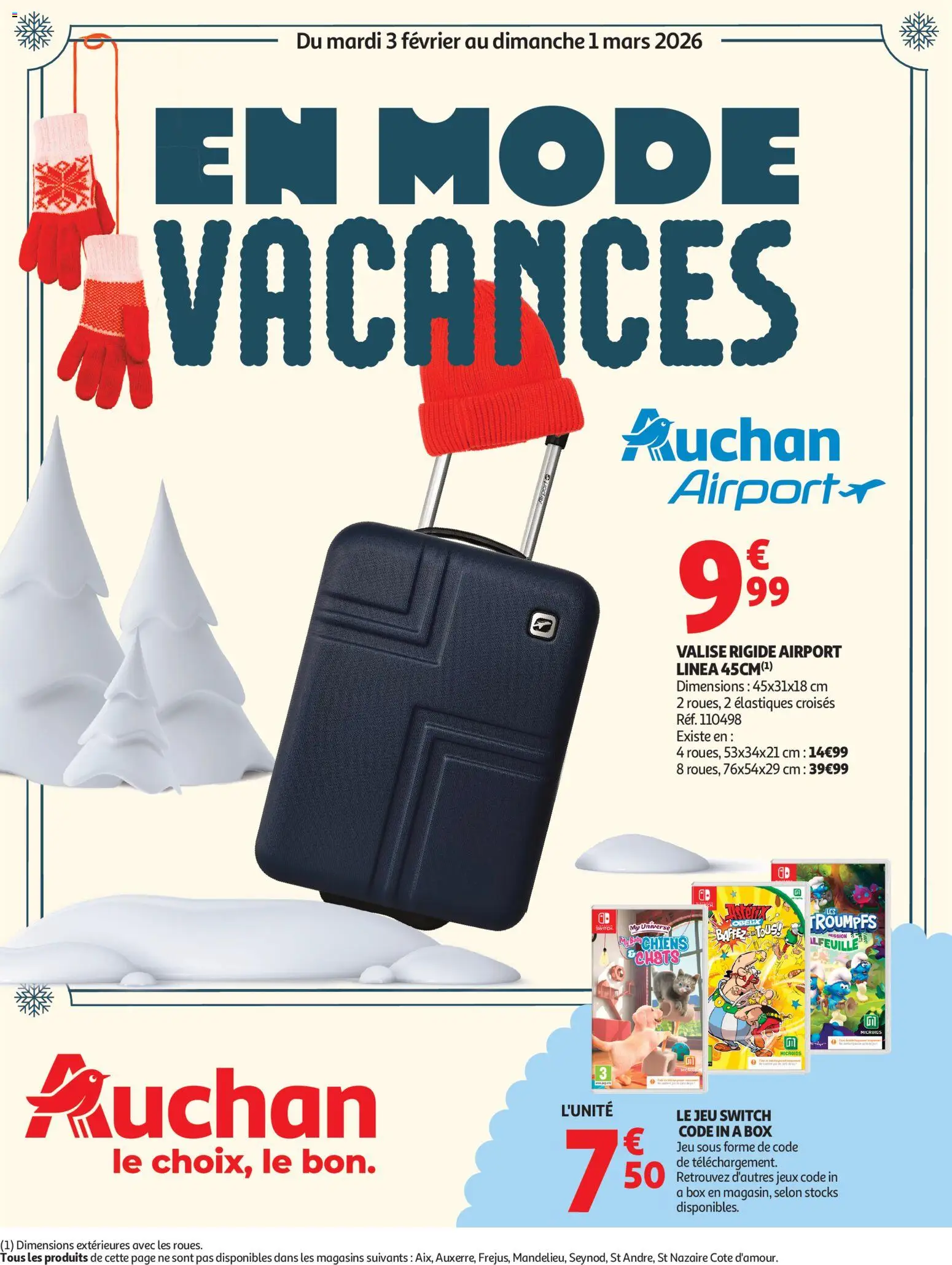 Auchan - Valises et vacances - pagina 1- geldig vanaf 03/02/2026