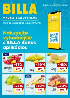 Billa leták platný od 13.08.2025