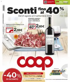 Anteprima Volantino COOP	 valida dal 21/08/2025