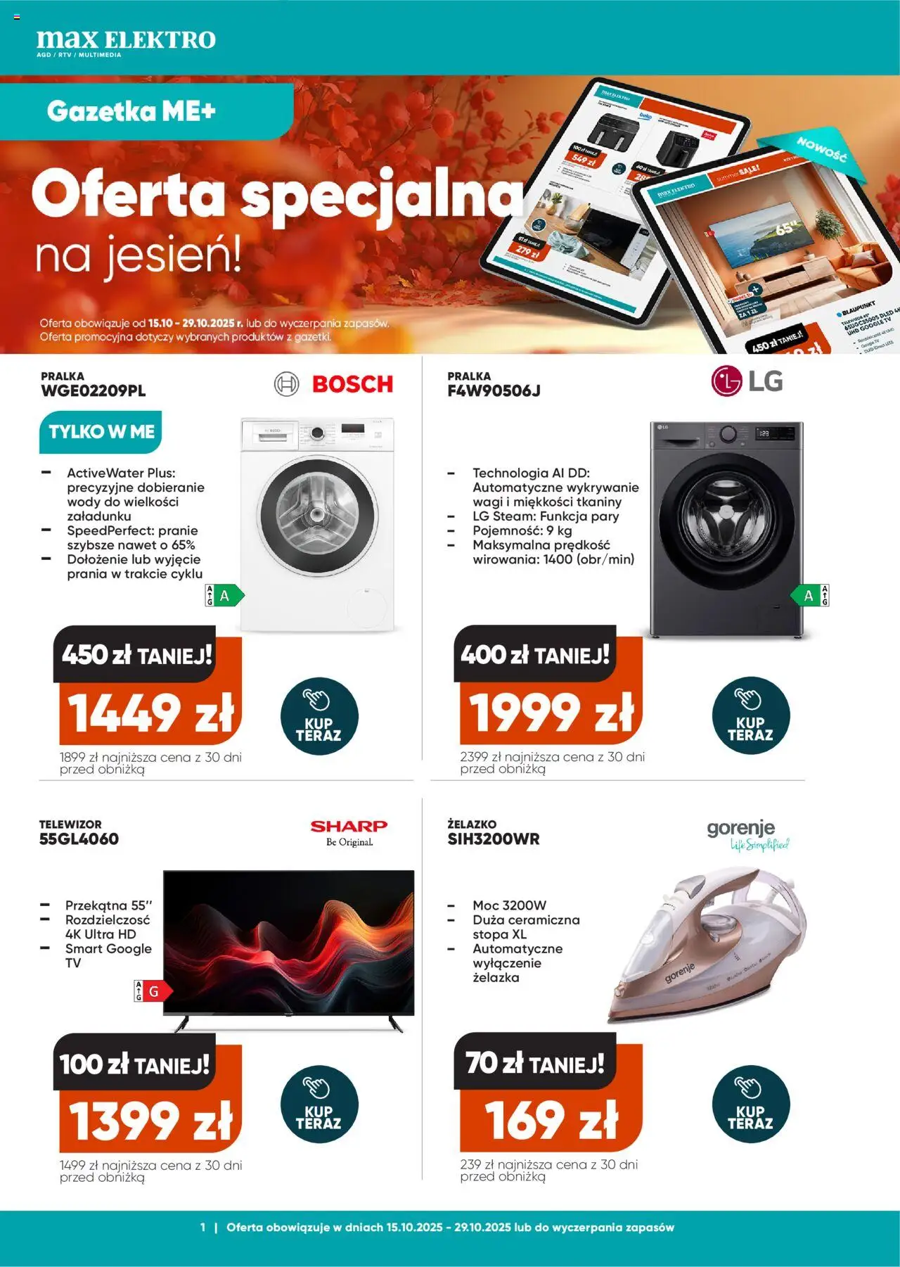 Max elektro Gazetka - strona 1- ważny od 15.10.2025