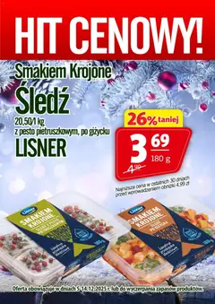 Podgląd Prim Market Promocja - Śledź Krojony Lisner ważny od 05.12.2025