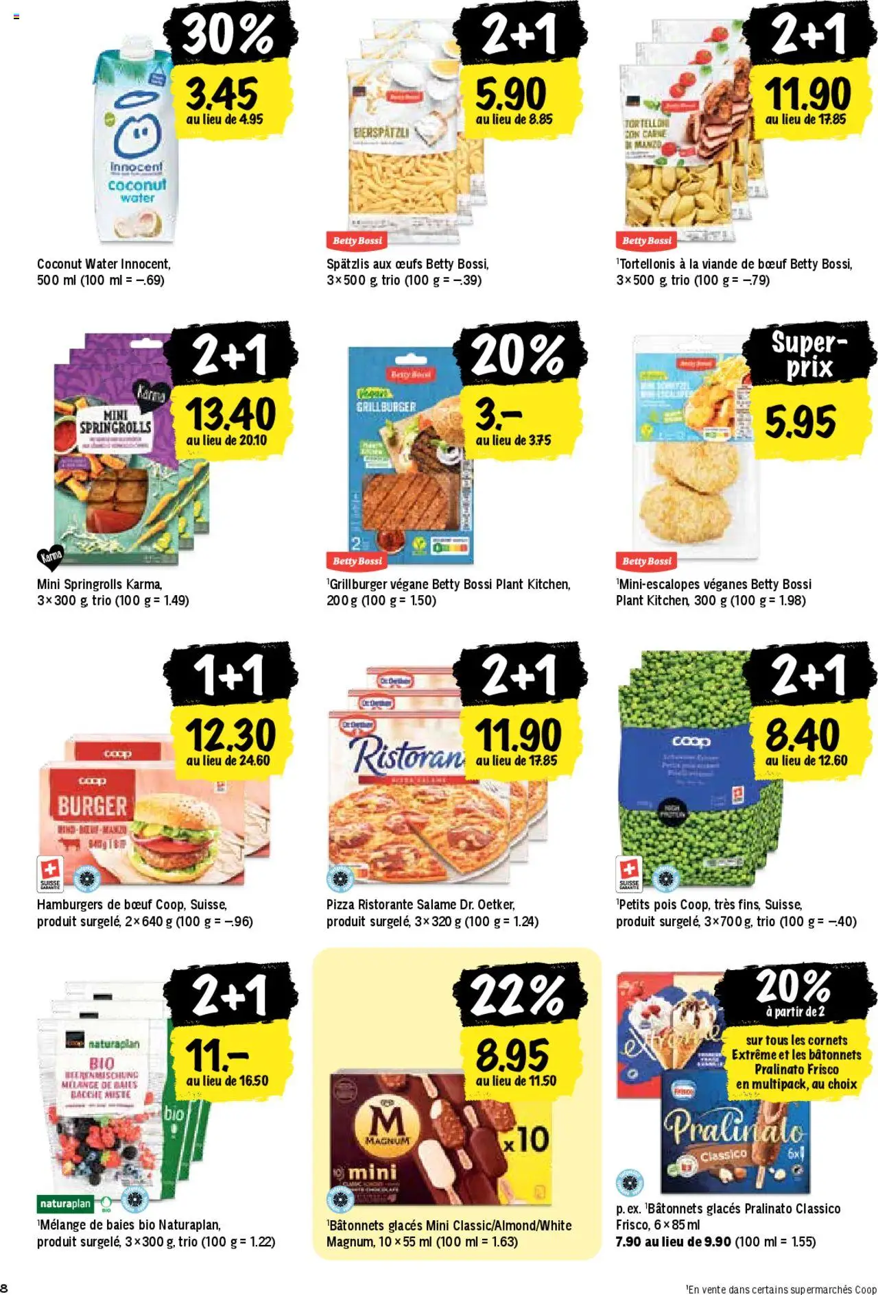 Coop Les actions de la semaine - Seite 8- gültig ab 17.07.2025