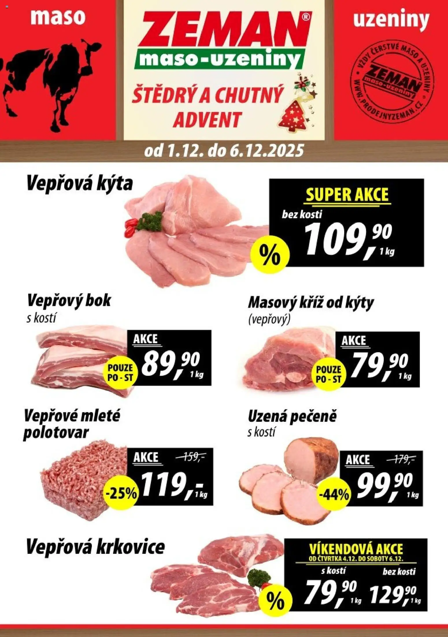 Prodejny Zeman leták - strana 1- platný od 01.12.2025