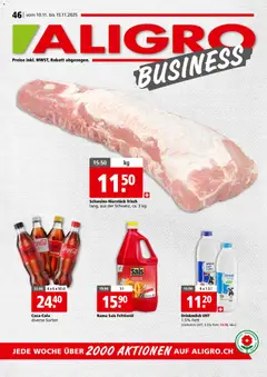 Vorschau Aligro Aktionen Businesskunden - Chavannes, Matran, Genf, Sitten gültig ab 10.11.2025
