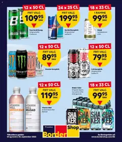 Forhåndsvisning Bordershop - Stærke priser på energidrik gyldig fra 13/08/2025