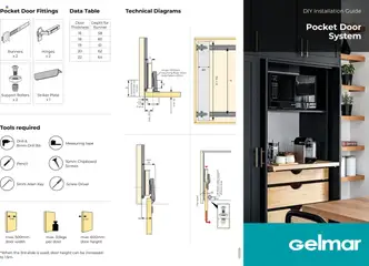 Preview Gelmar 1 Door Pocket Door System valid from 01/05/2025