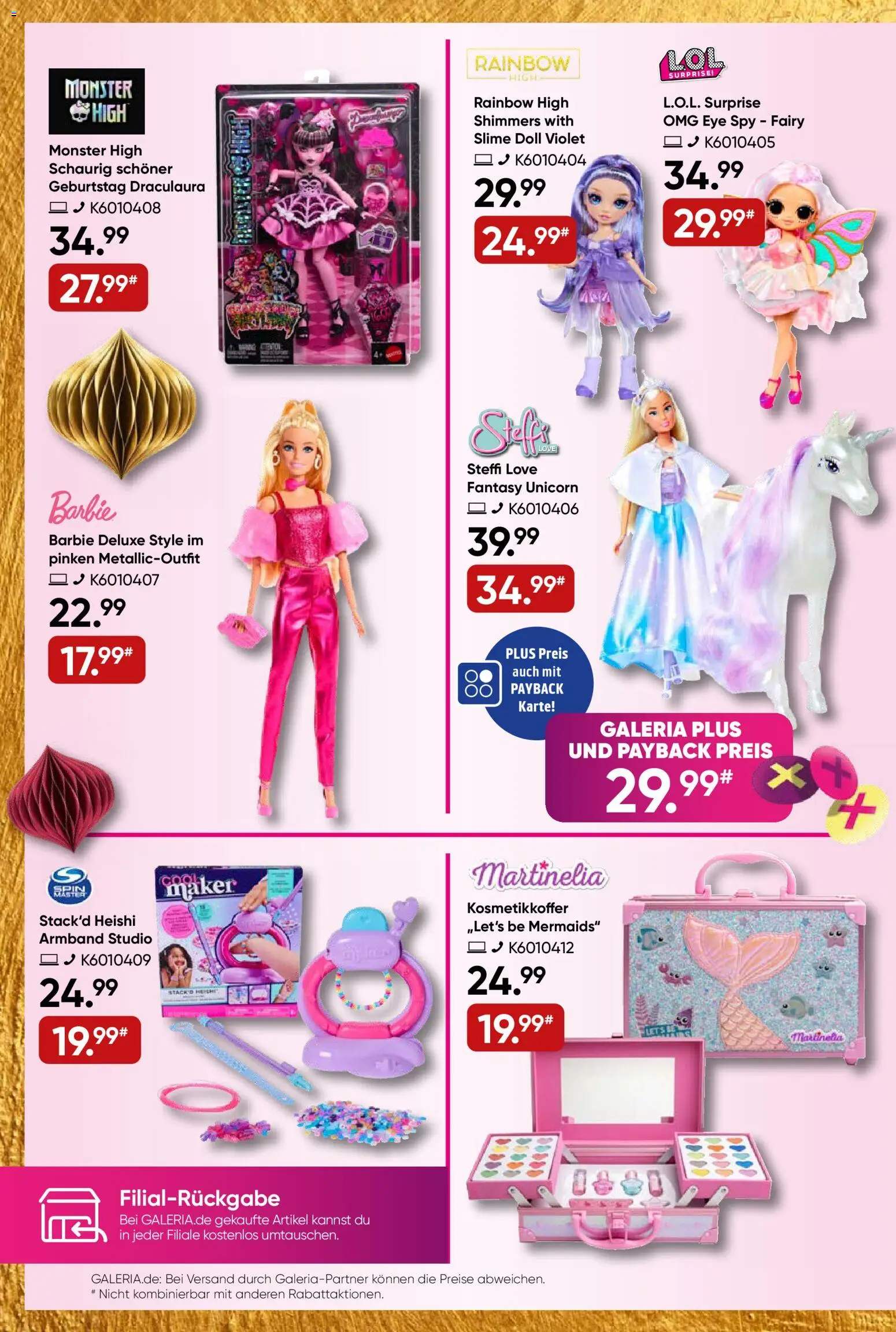 Galeria Karstadt Kaufhof Prospekt 	 - Seite 50 - gültig ab 03.12.2025