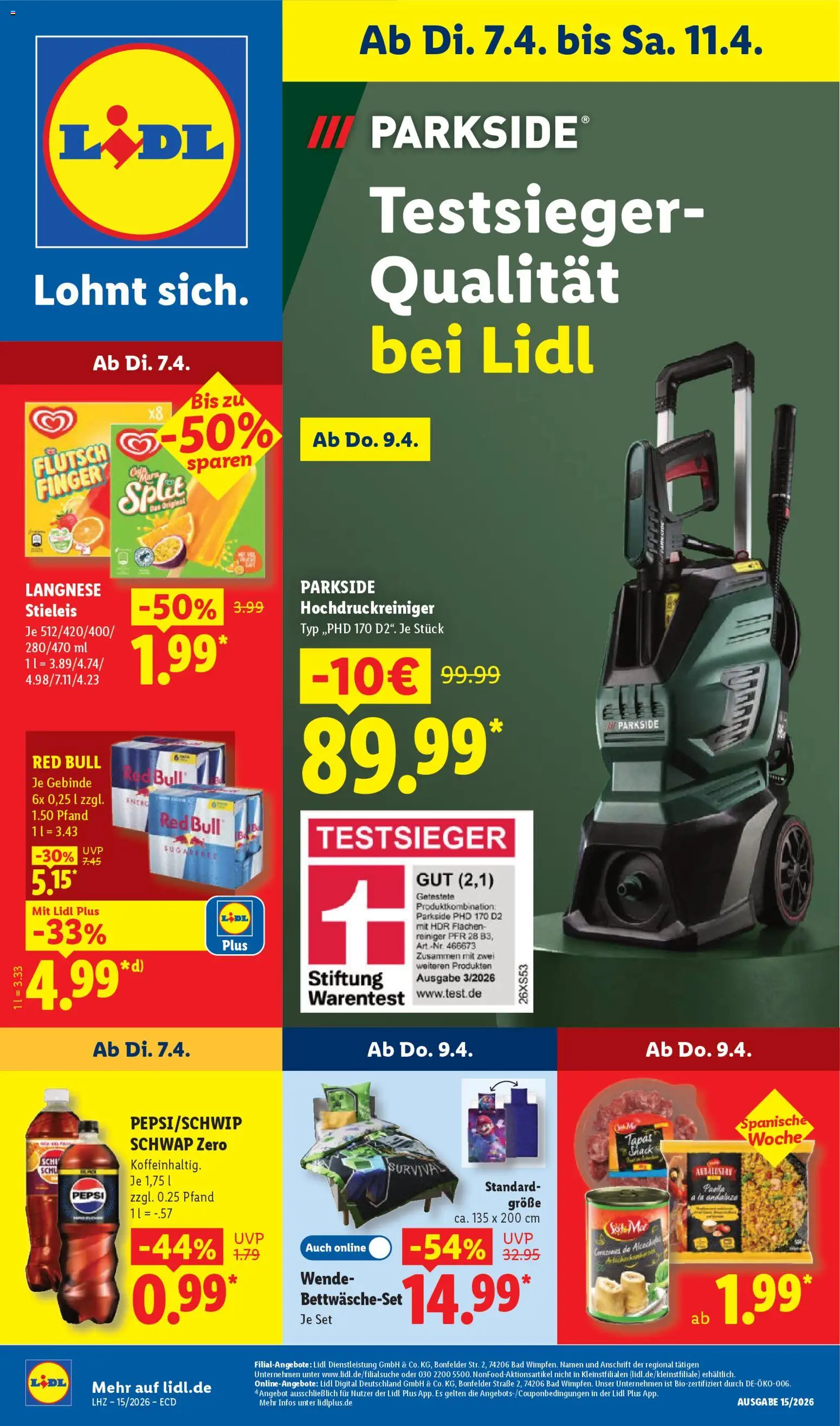 Lidl Prospekt - Seite 1 - gültig ab 07.04.2026
