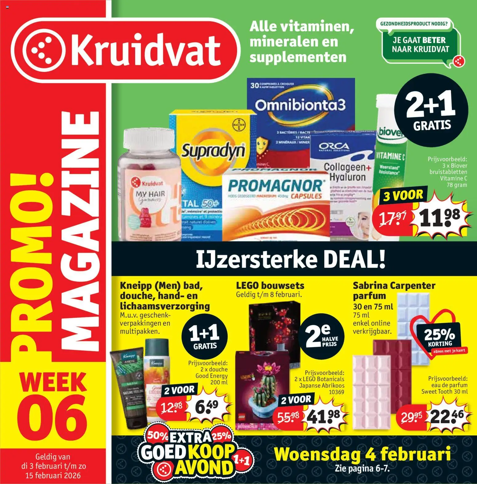 Kruidvat folder week 6 - pagina 1- geldig vanaf 03/02/2026