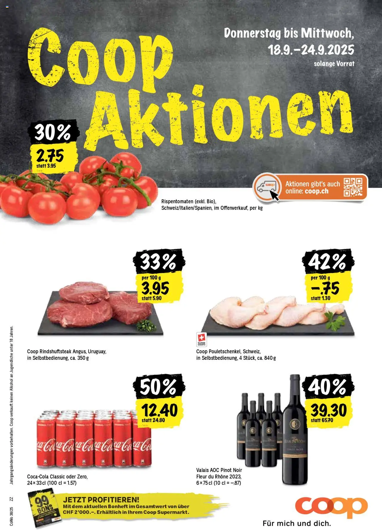 Coop Aktionen - Seite 1- gültig ab 18.09.2025