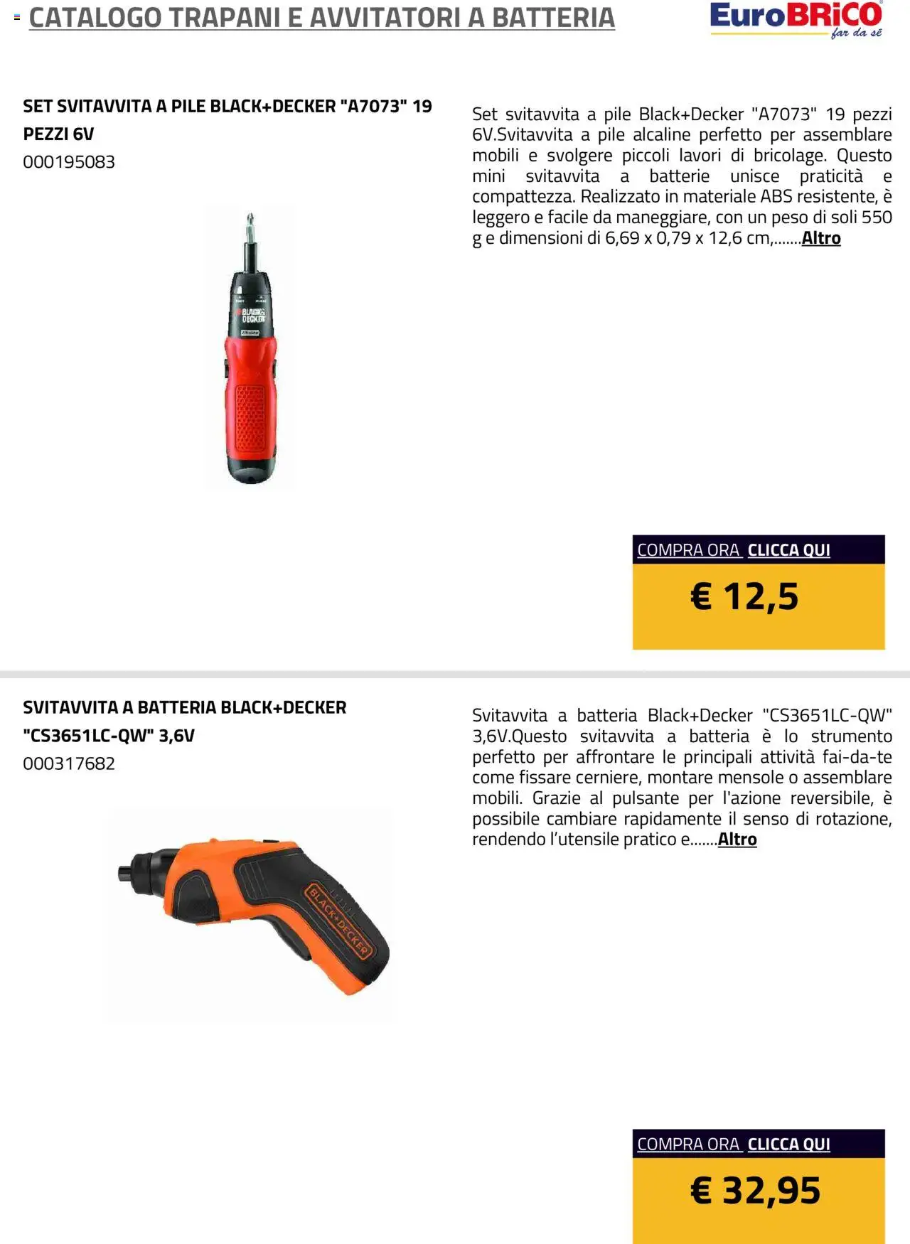 Eurobrico Trapani e Avvitatori a Batteria catalogo - pagina 23 - valido dal 23/07/2025