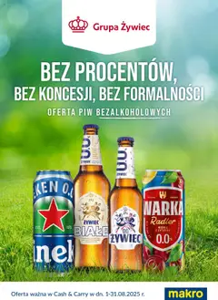 Podgląd Makro Gazetka - Napoje bezalkoholowe Kompania Piwowarska ważny od 01.08.2025