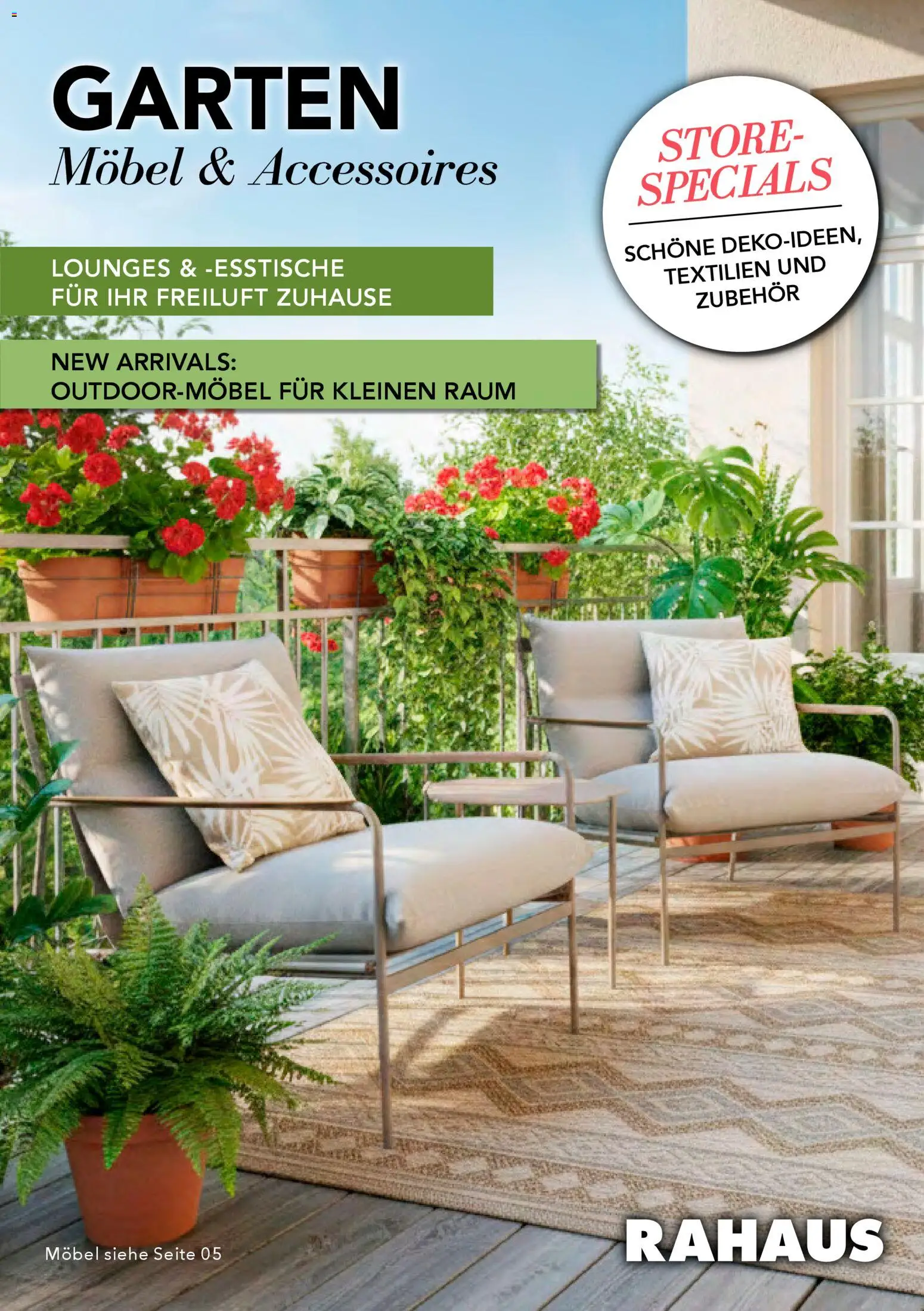 Rahaus Prospekt Gartenmöbel	 - Seite 1 - gültig ab 26.02.2026