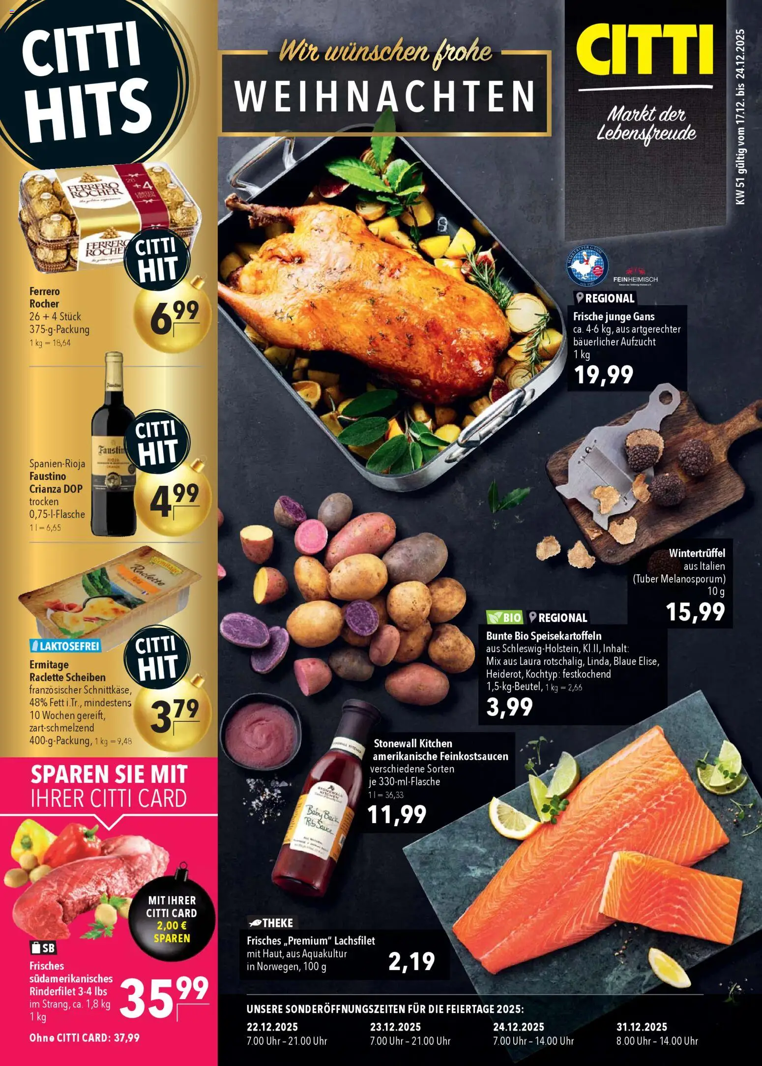CITTI Markt Prospekt 	 - Seite 1 - gültig ab 17.12.2025
