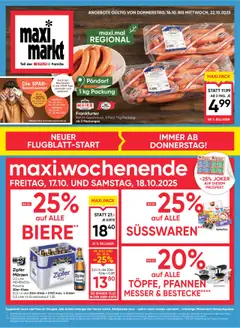 Vorschau Maximarkt Flugblatt gültig ab 16.10.2025