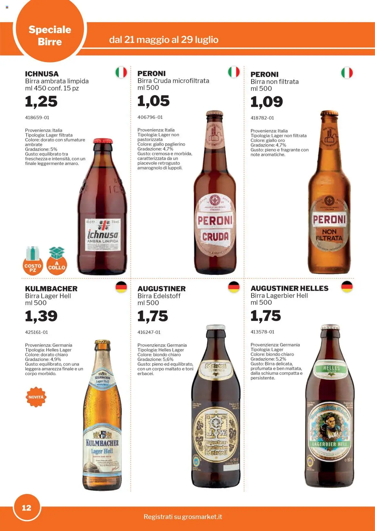 Volantino Birre Sogegross	 - pagina 12 - valido dal 21/05/2025