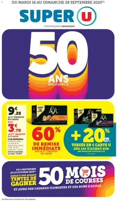Aperçu Super U catalogue valable à partir du 16/09/2025