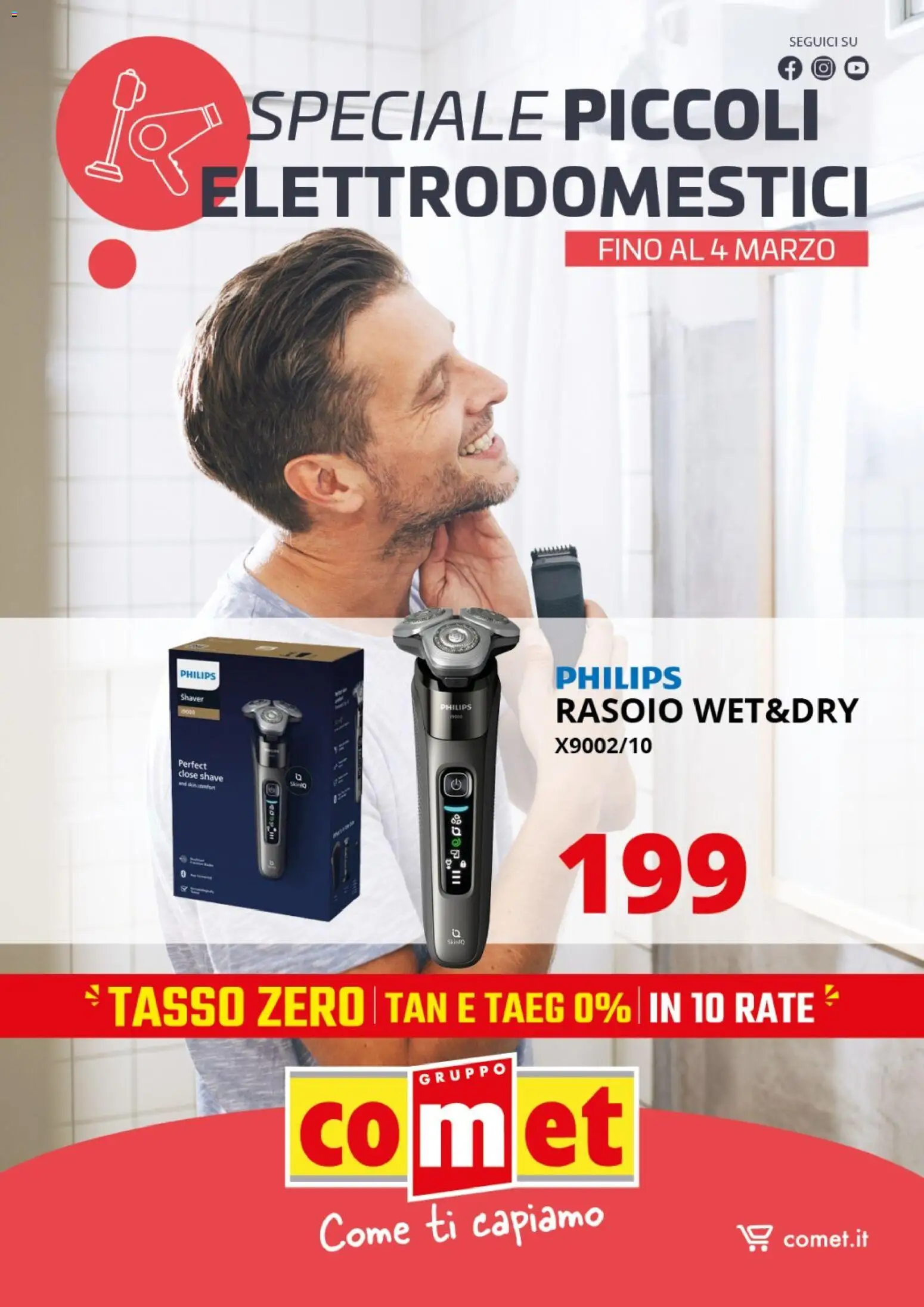 Comet Piccoli Elettrodomestici Cura persona, Pulizia e Stiro catalogo - pagina 1 - valido dal 20/02/2026