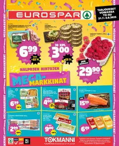 Esikatselu Tokmanni - EUROSPAR Ylöjärvi Ruokasanomat voimassa alkaen 31/07/2025