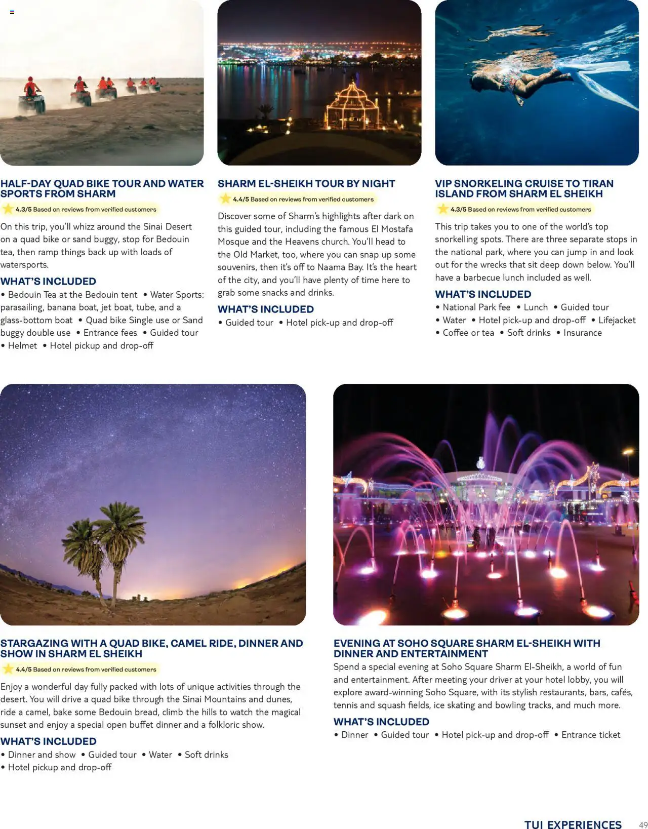 TUI - Experiences - page 49- valid from 01/01/2024