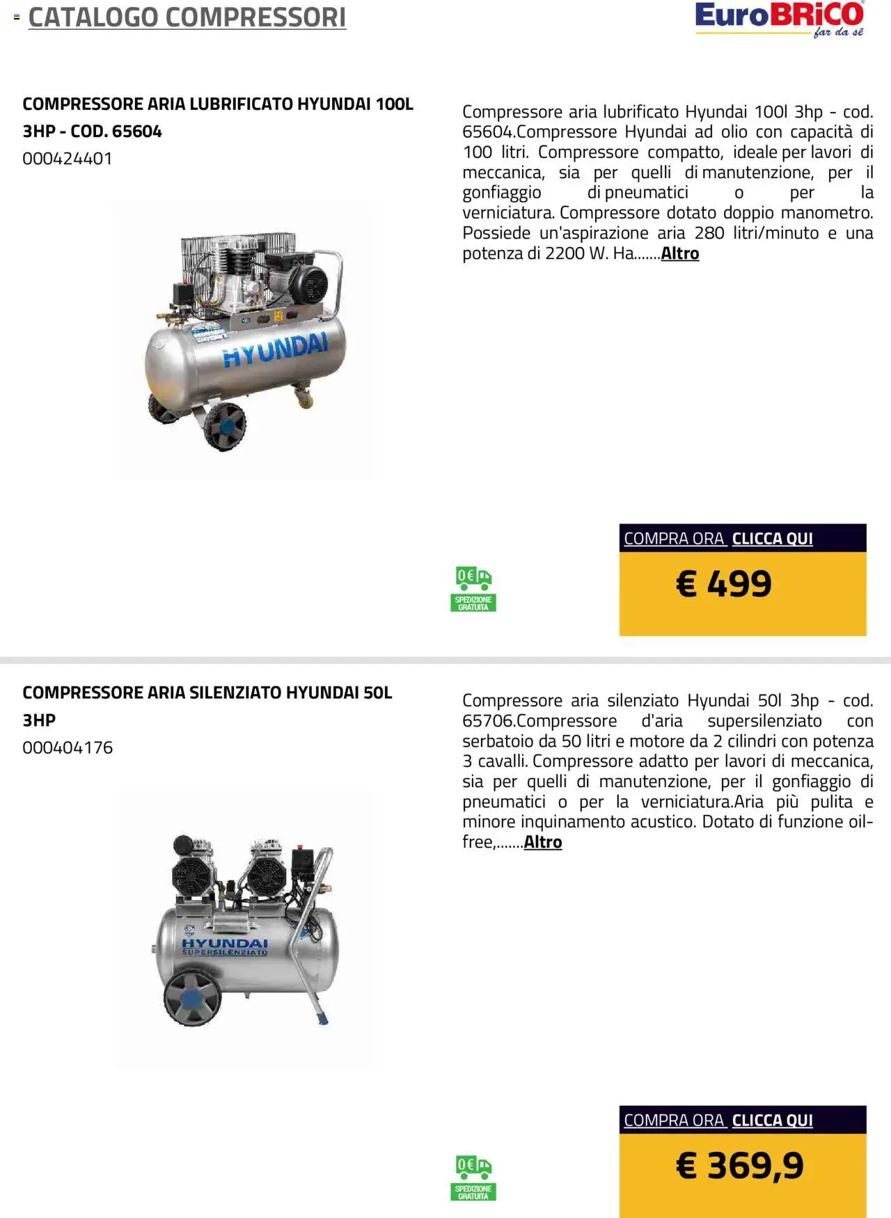 Eurobrico Compressori catalogo - pagina 2 - valido dal 23/07/2025