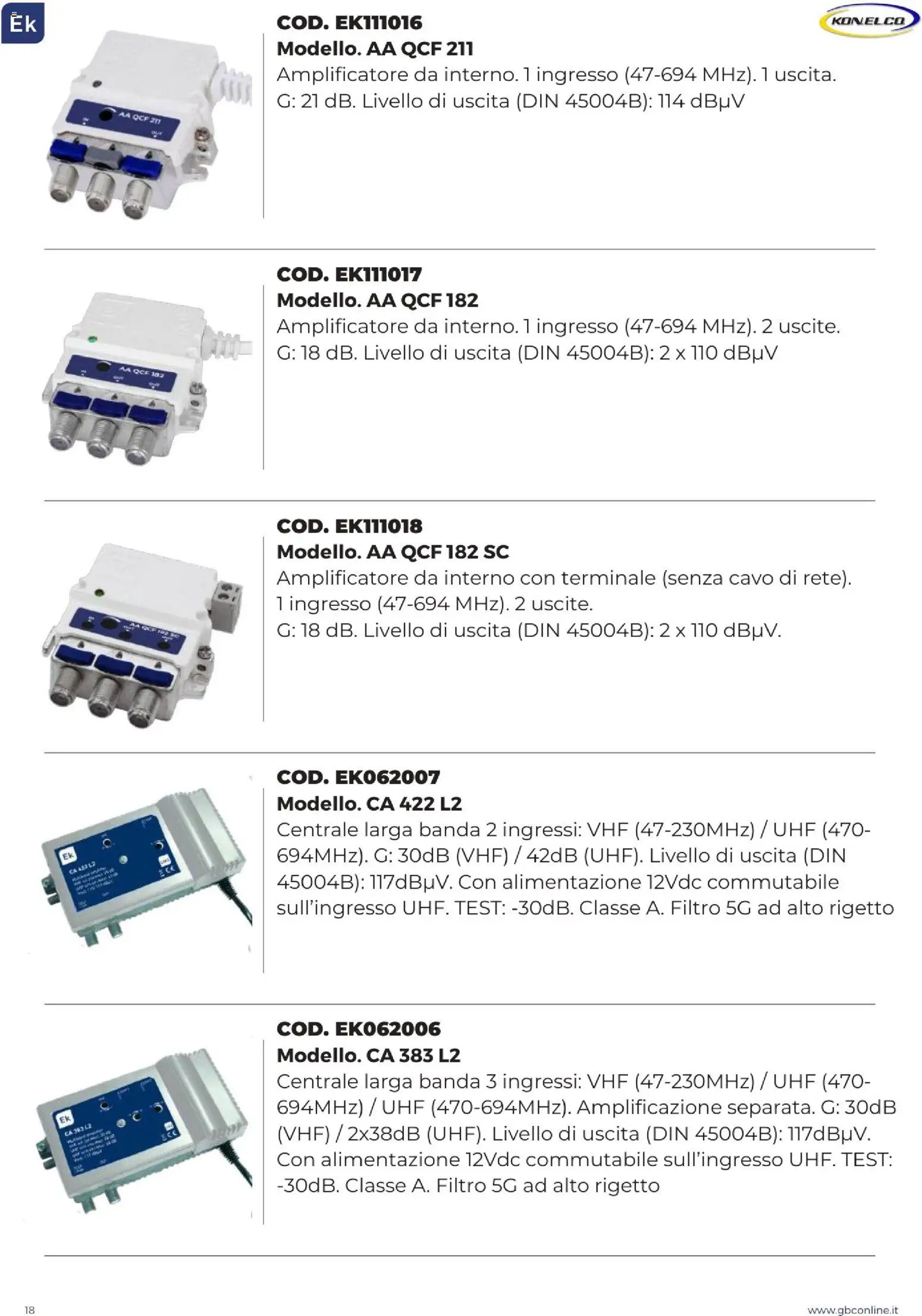 GBC Catalistino EK Konelco catalogo - pagina 18 - valido dal 09/12/2025