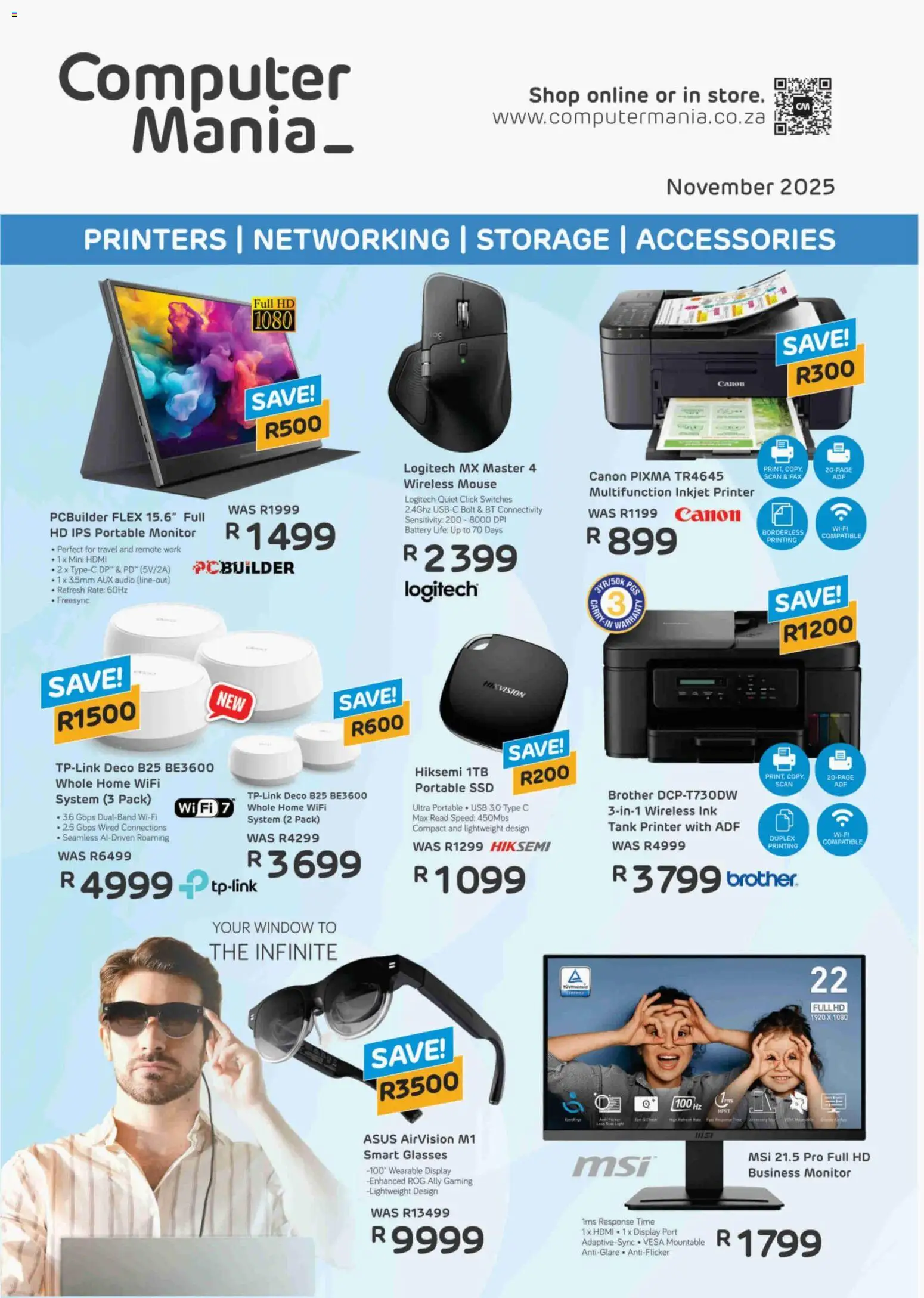 Computer Mania - Printer, Networking, Storage Accessories - page 1- valid from 01/11/2025