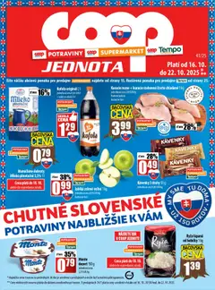 COOP Jednota leták platný od 16.10.2025