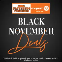 Preview Tafelberg Furnishers Black Friday valid from 29/10/2025
