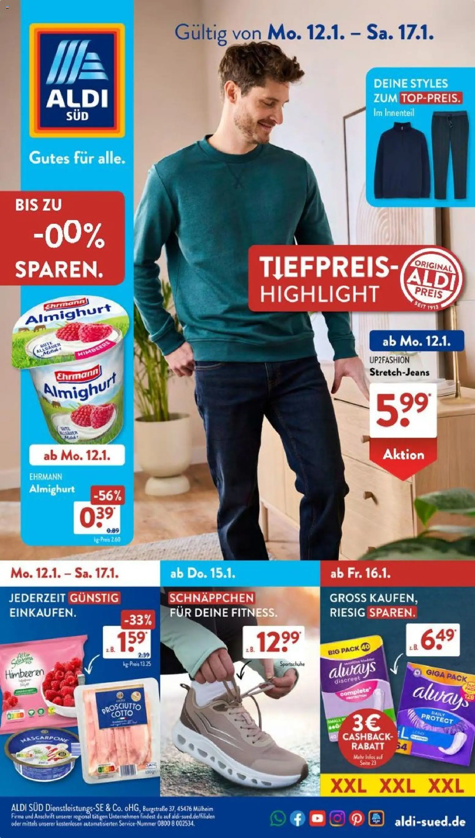 Aldi Süd Prospekt 	 - Seite 1 - gültig ab 12.01.2026