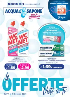 Anteprima Volantino Acqua e Sapone	 valida dal 11/01/2026