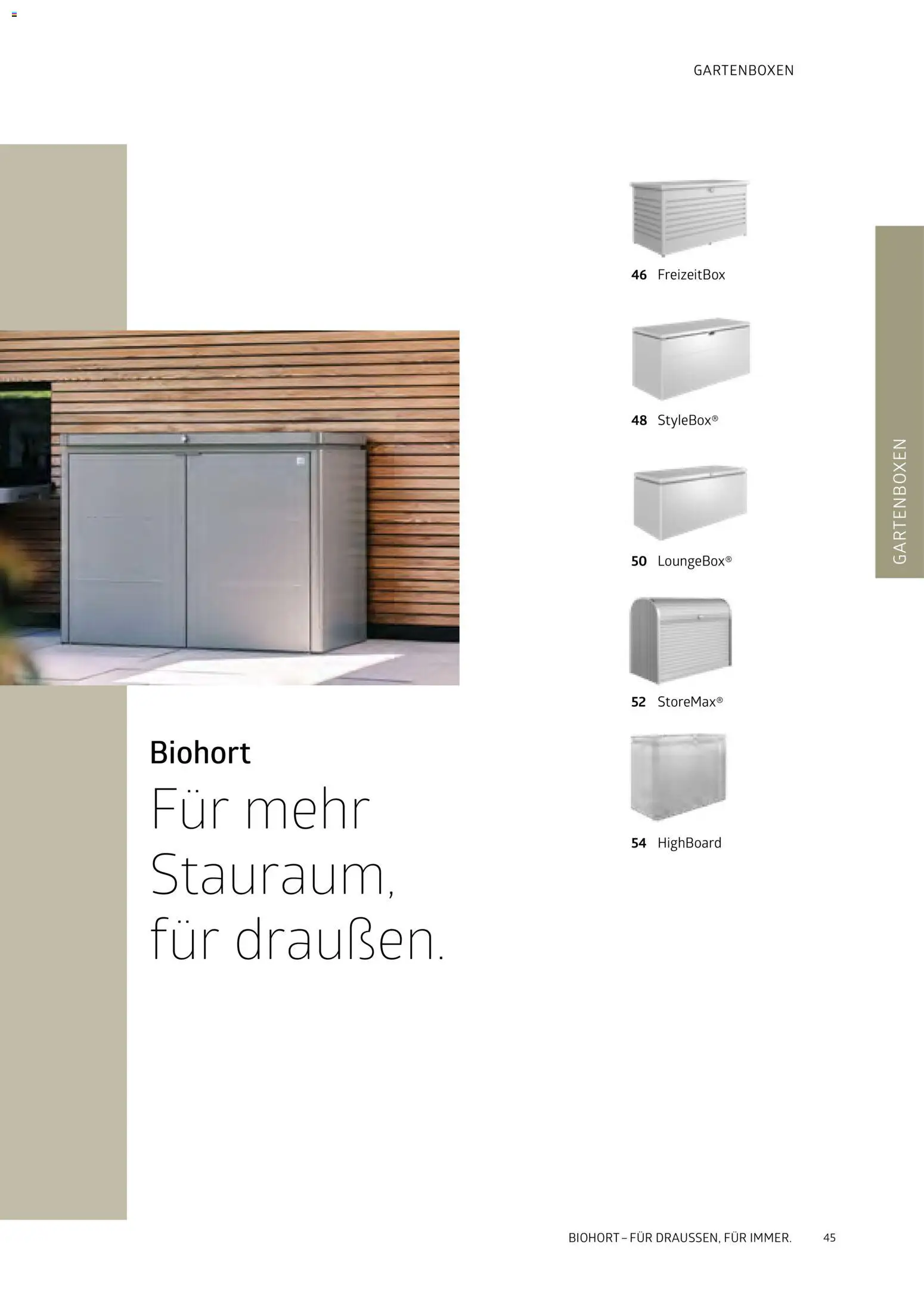 Dehner Biohort – Metall für Garten & Terrasse - Seite 45 - gültig ab 01.01.2026