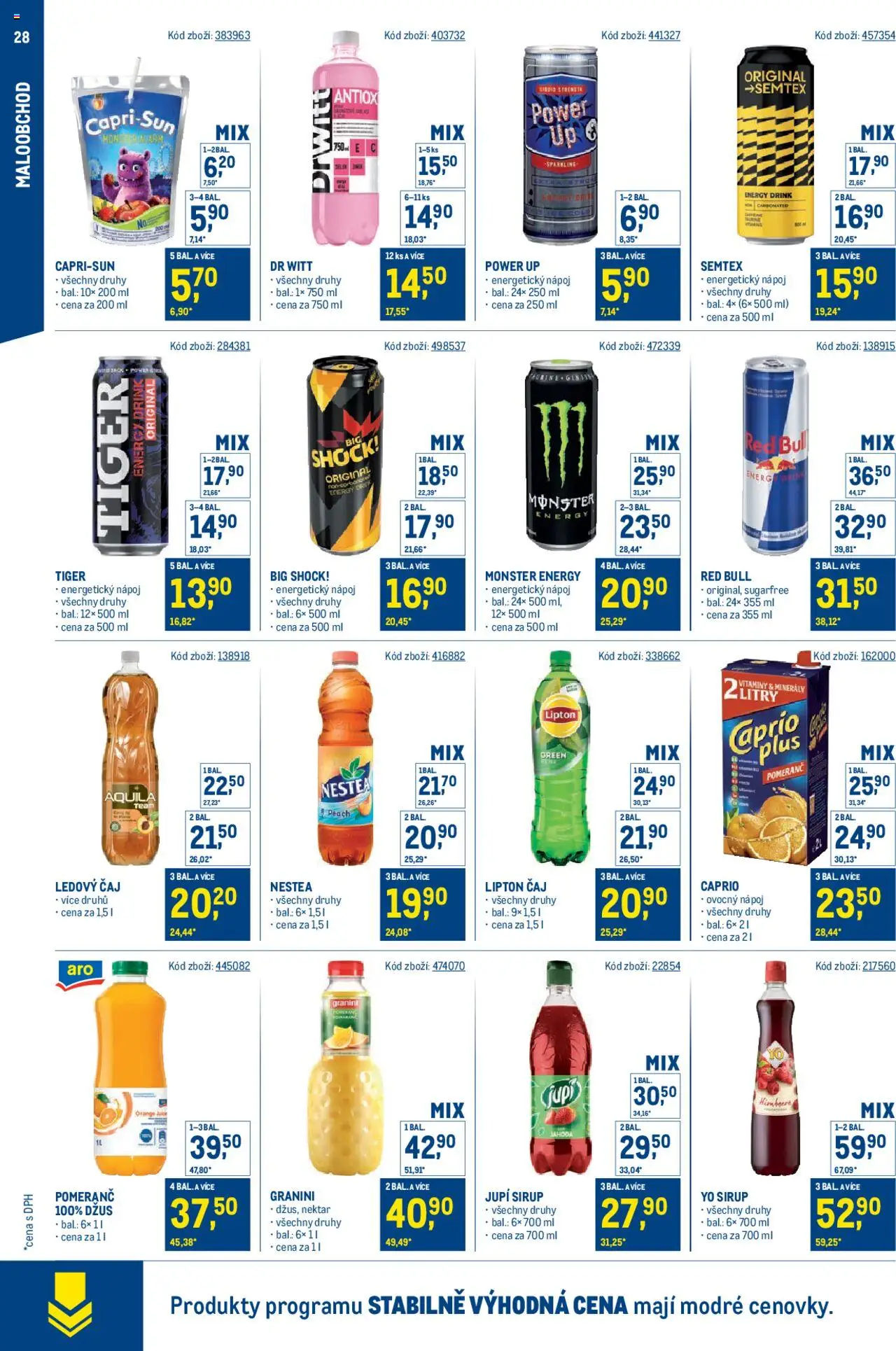 Makro leták - Stabilně výhodná cena - maloobchod - strana 28- platný od 21.05.2025