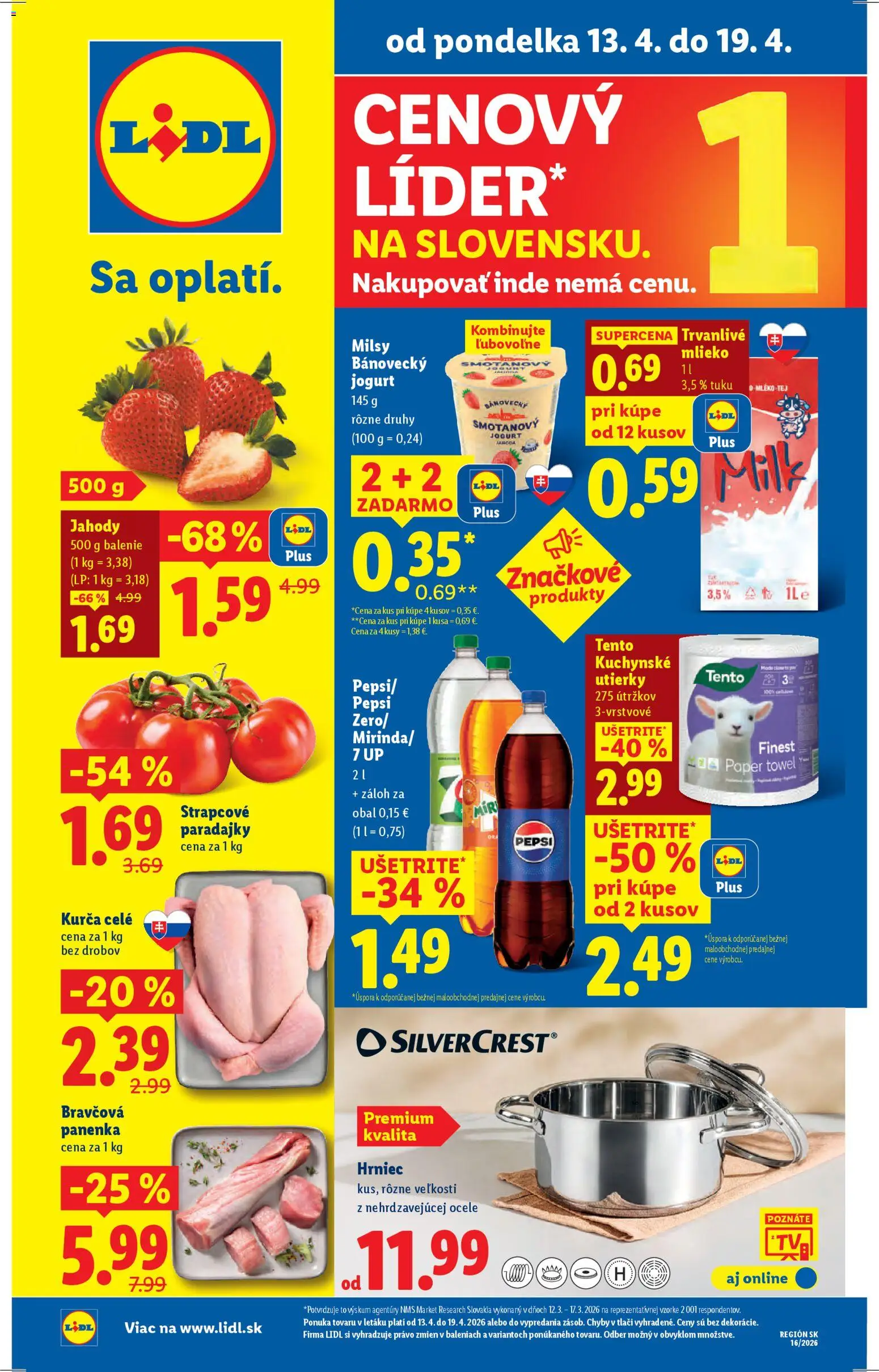 Lidl leták - strana 1- platný od 13.04.2026
