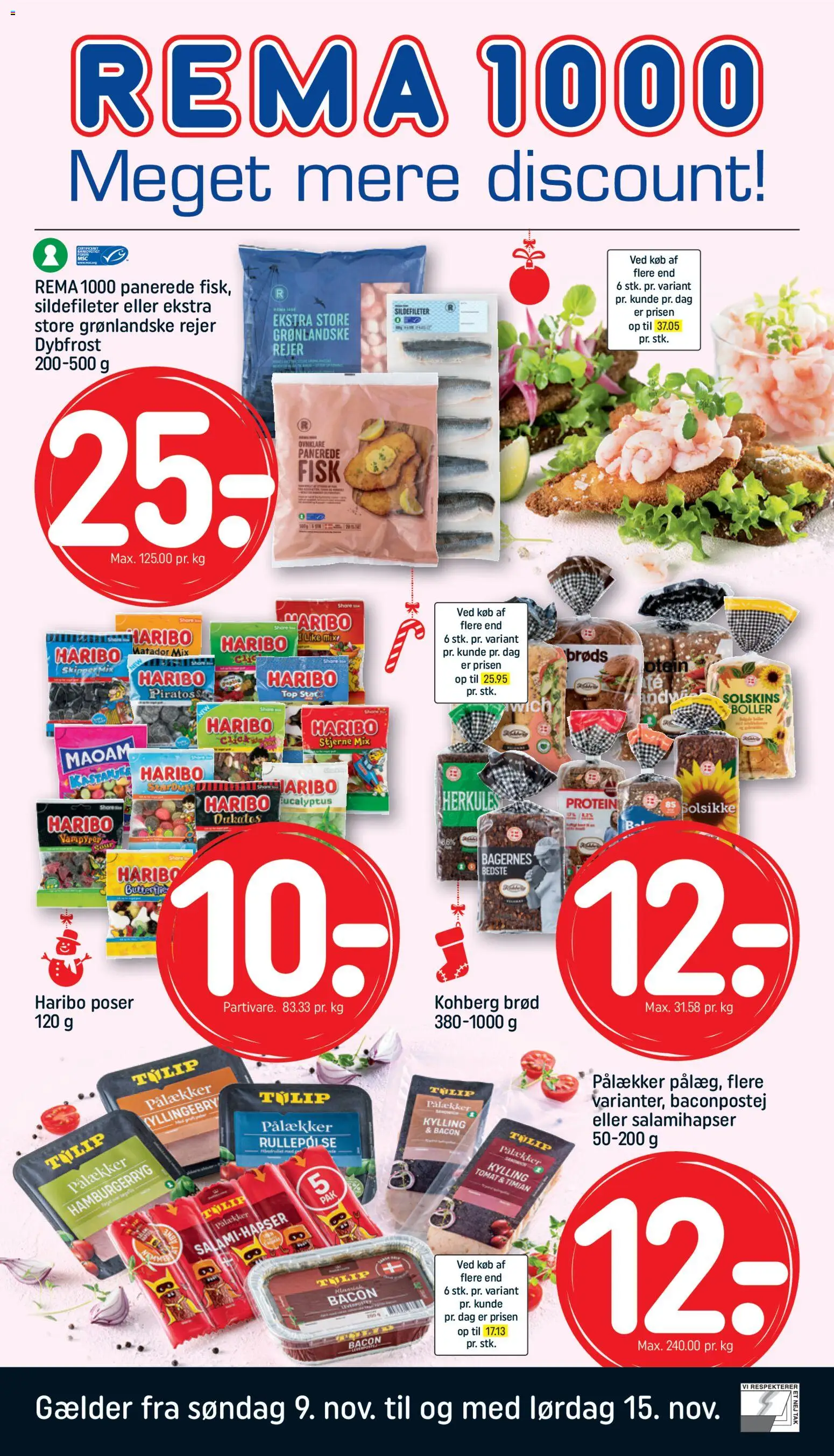 Rema 1000 - Tilbudsavis - side 1- gyldig fra 09/11/2025