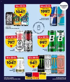 Forhåndsvisning Bordershop - Tilbud på energidrikke gyldig fra 08/10/2025
