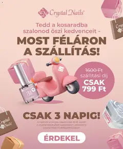 Előnézet Crystal Nails Most féláron a szállítás érvényes 2025.09.16.-tól