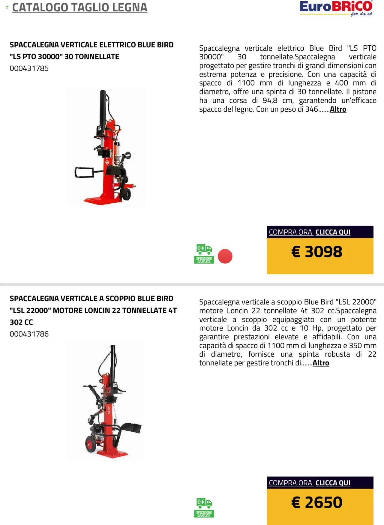 Eurobrico Taglio Legna catalogo - pagina 7 - valido dal 23/07/2025
