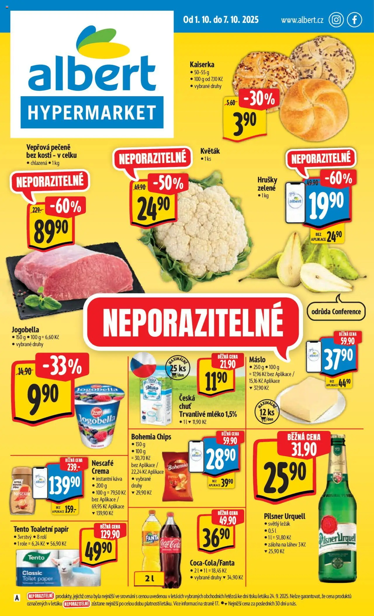 Albert leták - Hypermarket - strana 1- platný od 01.10.2025