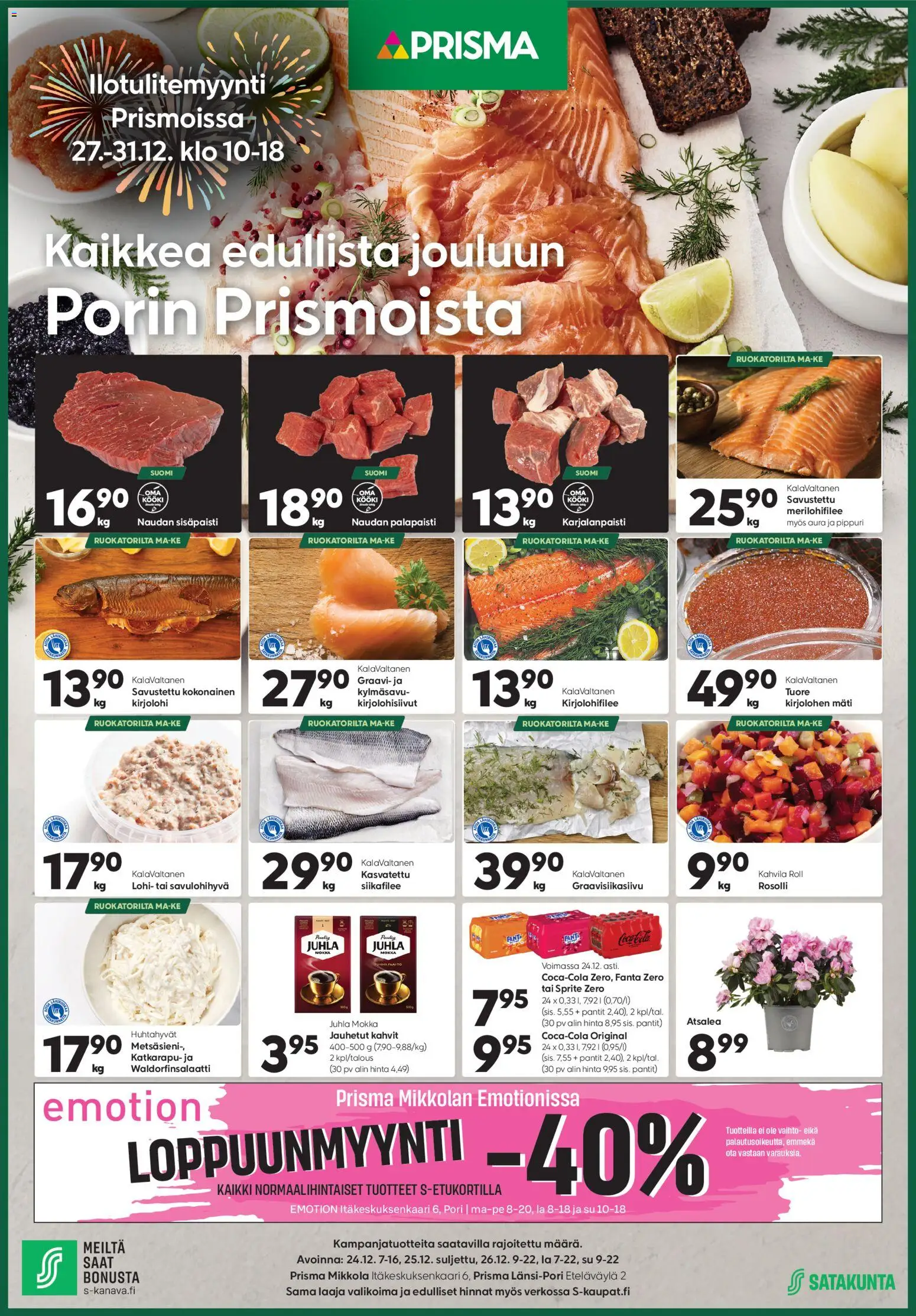 Prisma tarjoukset - sivu 1- voimassa alkaen 27/12/2025