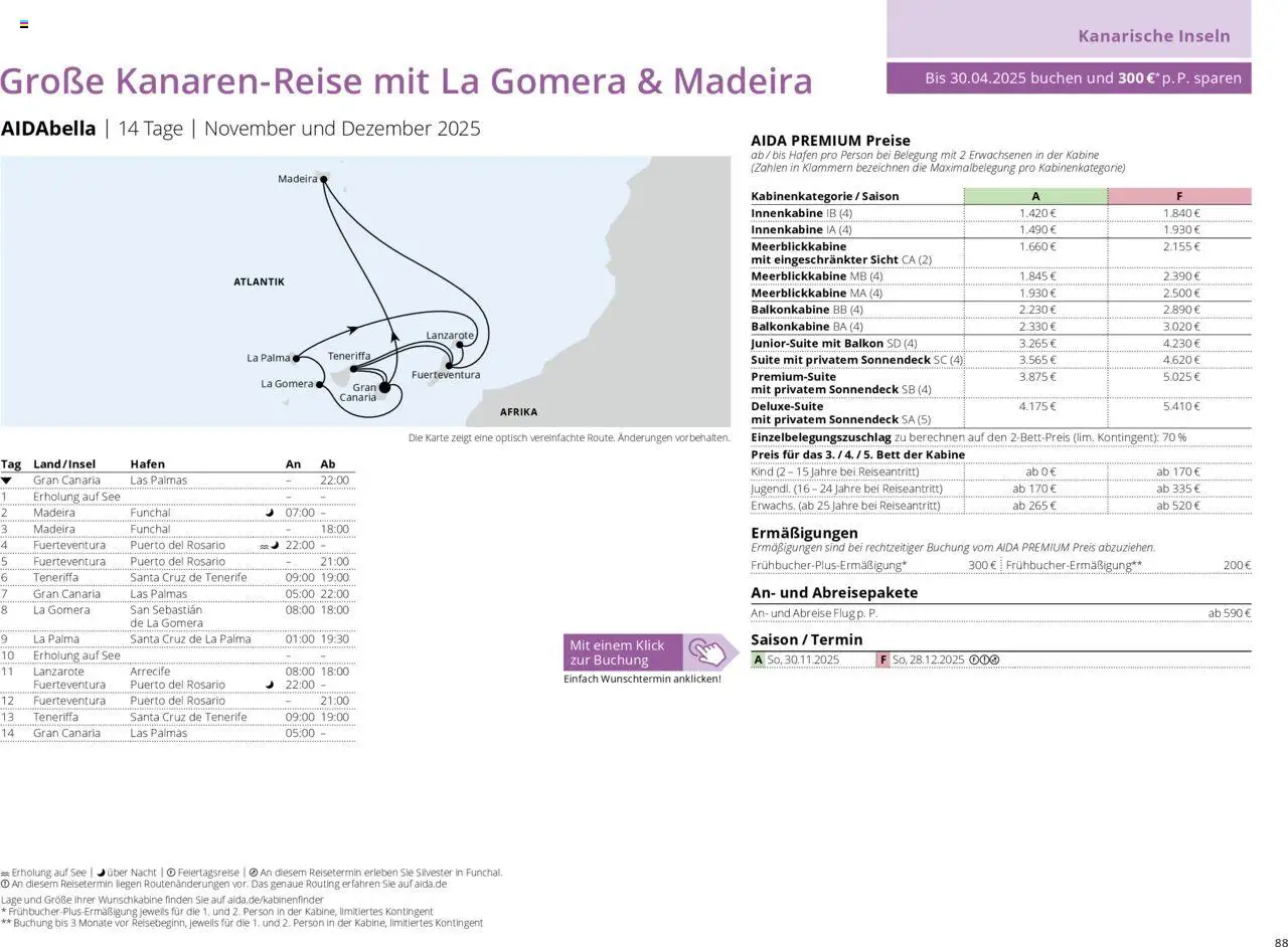 Aida Prospekt Winter 2025/26 - Seite 88 - gültig ab 01.10.2025
