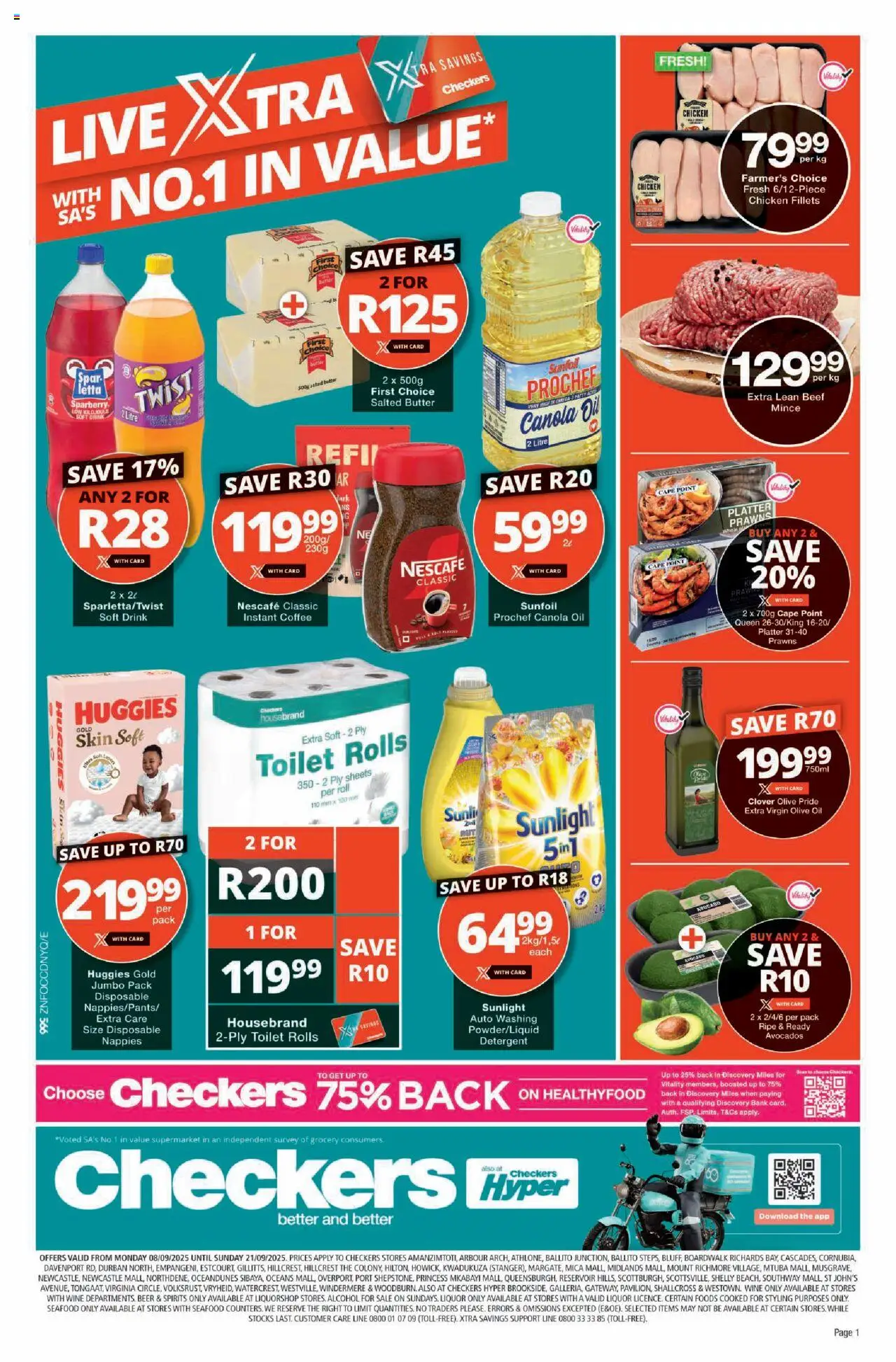 Checkers Specials - page 1- valid from 08/09/2025
